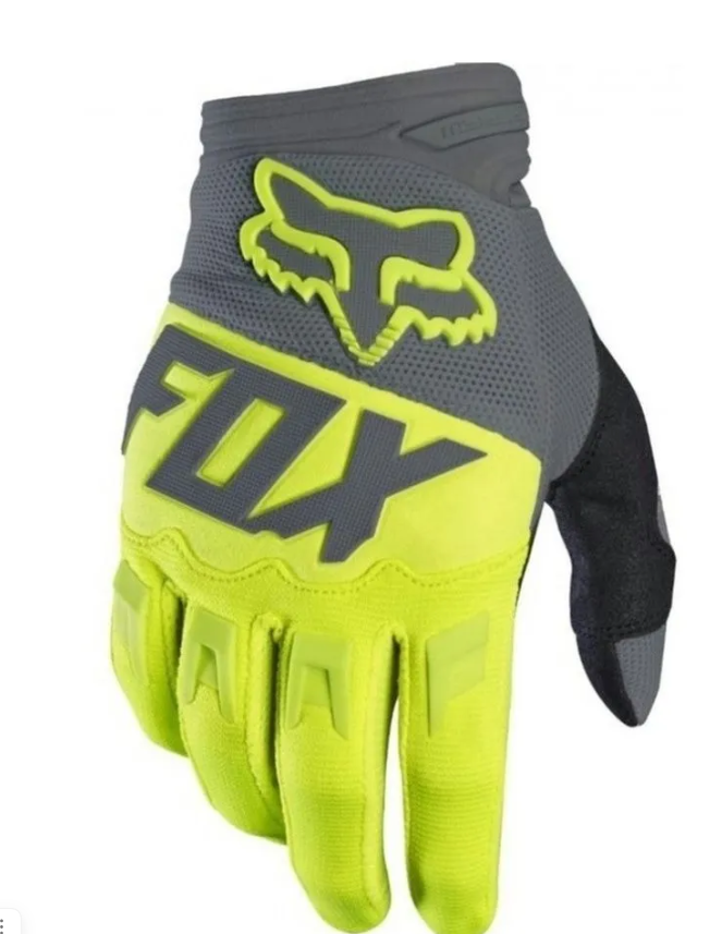 Перчатки мото FOX №11 Gray/Green (M)