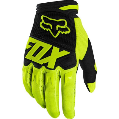 Мотоперчатки подростковые Fox Dirtpaw Race Youth Glove (2020) Flow Yellow, YL, 2020 (23959-130-YL)
