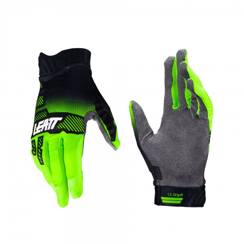 Мотоперчатки подростковые Leatt Moto 1.5 Jr Glove (Lime, M, 2024 (6024090341))