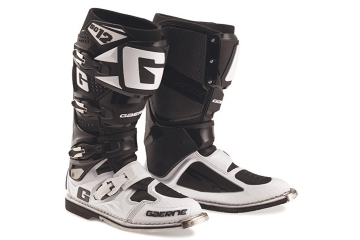 Мотоботы Gaerne SG12 бело-черные 44