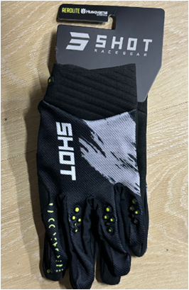Мотоперчатки Shot Lite Черный/Белый Размер XXL