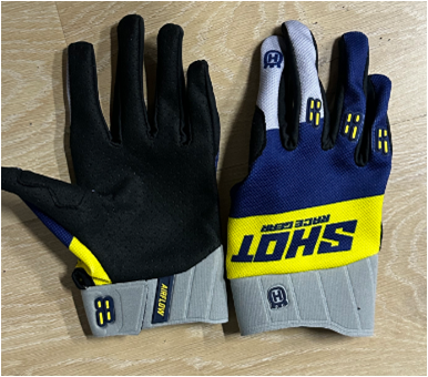 Мотоперчатки Shot Lite Синий/Серый Размер S