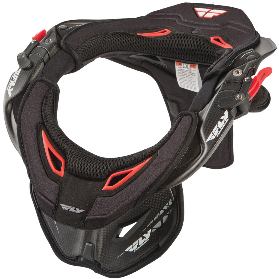 Защита шеи FLY RACING PRO LITE CARBON NECK BRACE черная  S-M