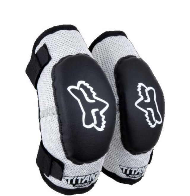 Налокотники детские Fox Titan Elbow Kids Guard Black/Silver (08038-464-OS)