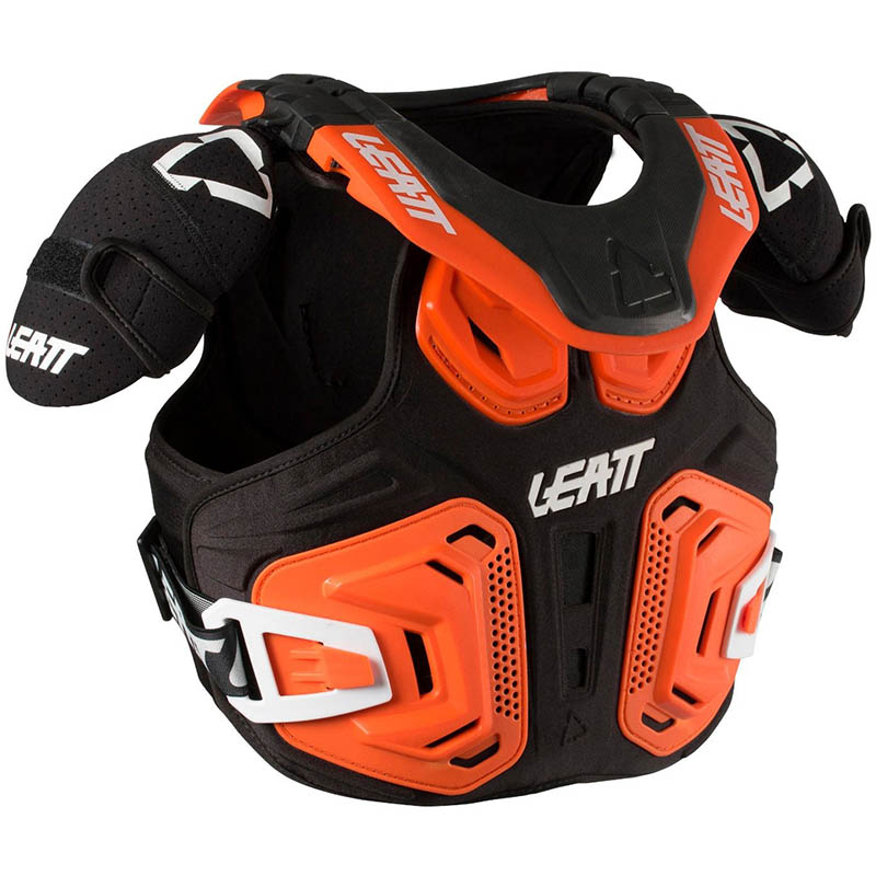 Защита тела+защита шеи LEATT Fusion Vest Junior 2.0 оранжевая  S/M (юниорская)