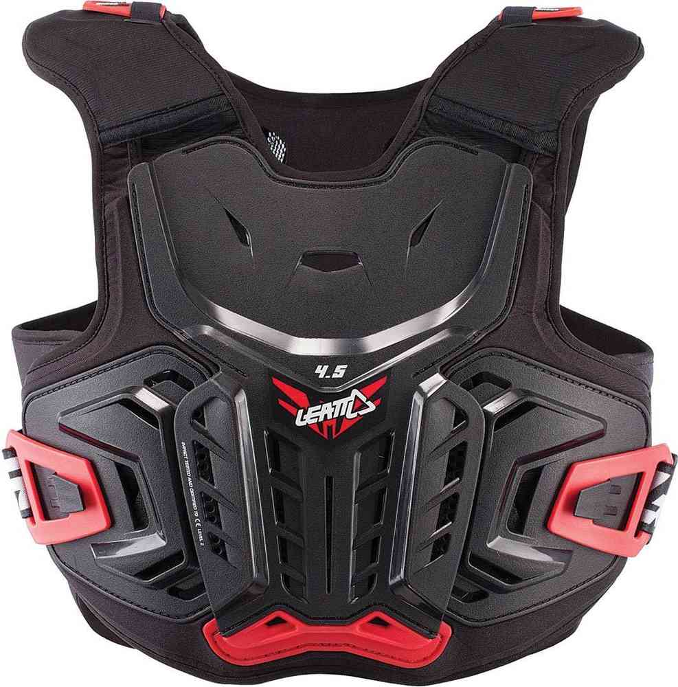 Защита панцирь подростковый Leatt Chest Protector 4.5 Junior Black/Red S/M (134-146) (5017120115)