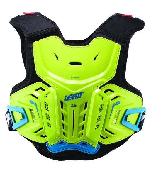Защита панцирь подростковый Leatt Chest Protector 2.5 Junior (Lime/Blue, S/M, 2021 (5017120142))