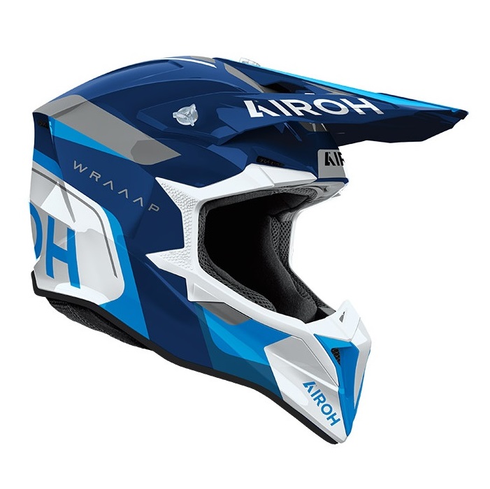 Шлем Airoh WRAAAP CONQUER Blue Gloss, XXS