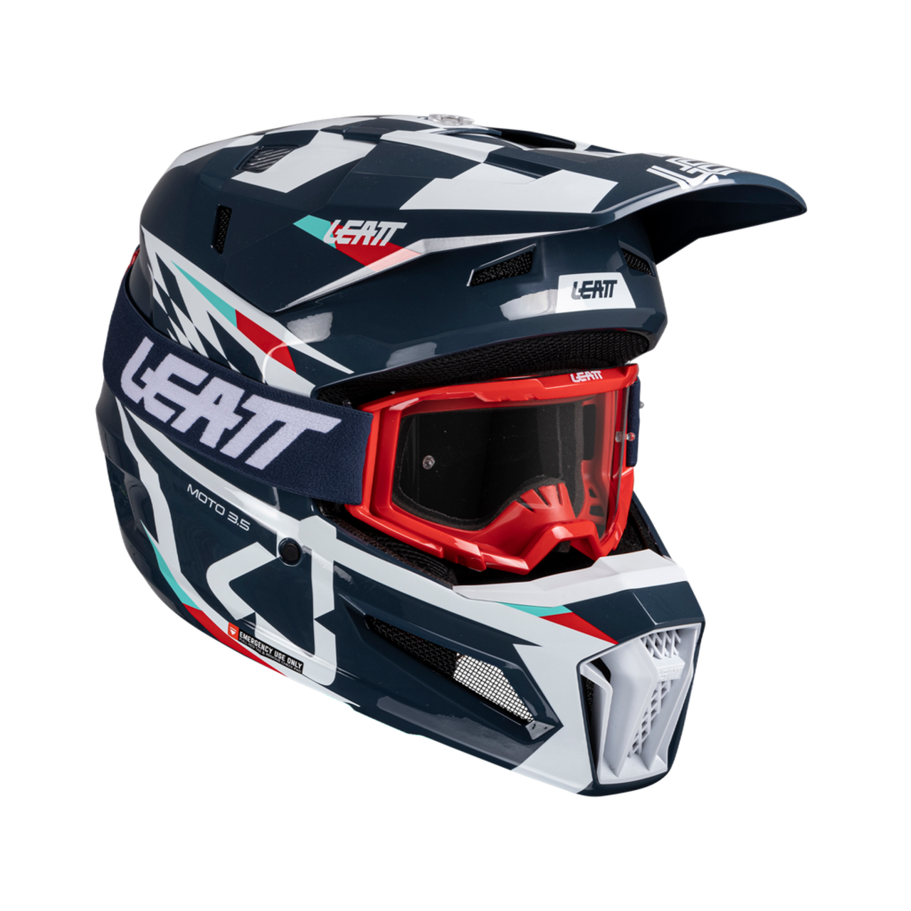 Мотошлем Leatt Moto 3.5 Helmet Kit Blue M
