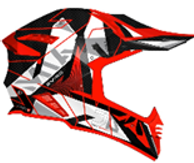Шлем AiM RH855 Carbon RAZOR White/Red, XL