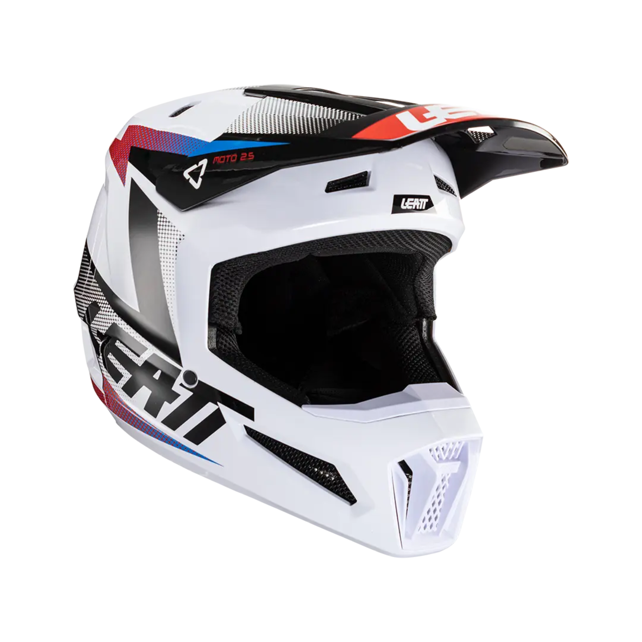 Мотошлем Leatt Moto 2.5 Helmet (Black/White, S, 2024 (1024060481))