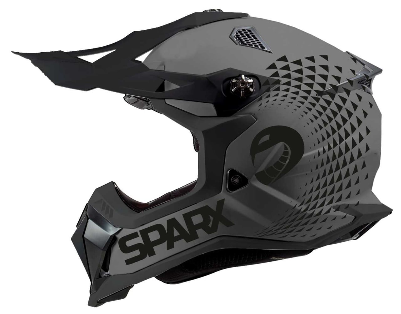 Шлем эндуро SPARX Raptor (JH-601) (серо-черный, L)