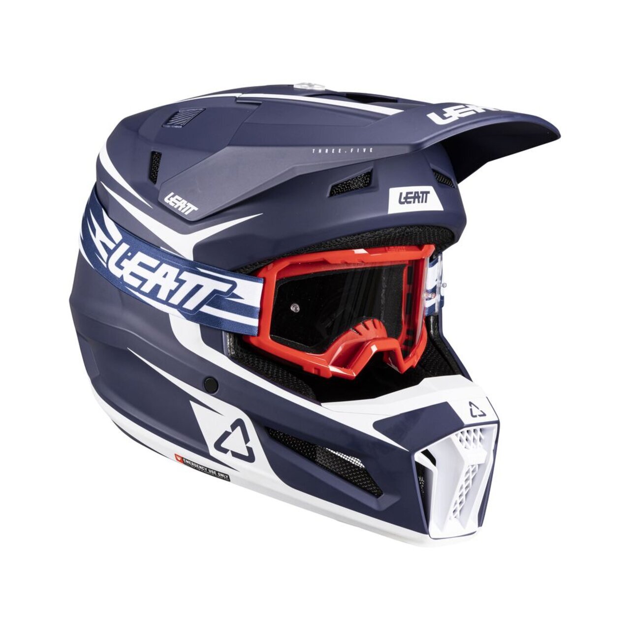 Мотошлем подростковый Leatt Moto 3.5 Helmet Kit (Blue, L, 2026 (1026001051))