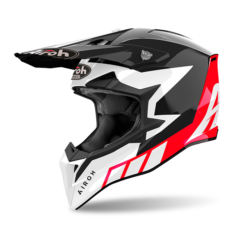 Мотошлем AIROH WRAAAP RELOADED RED GLOSS XS