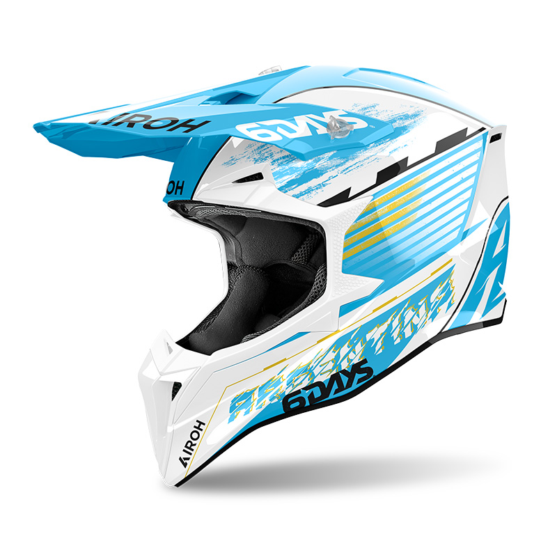 Мотошлем AIROH WRAAAP SIXDAYS  ARGENTINA 2023 GLOSS M