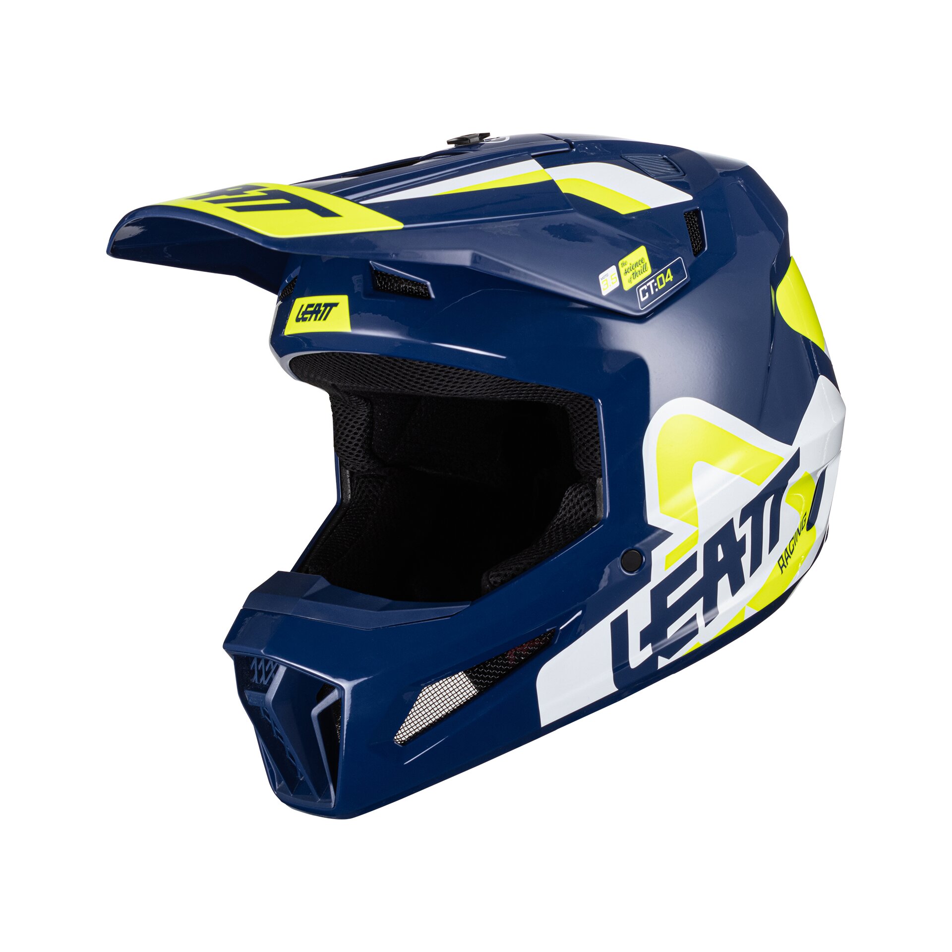 Мотошлем подростковый Leatt Moto 3.5 Junior Helmet (Blue, M, 2024 (1024060620))