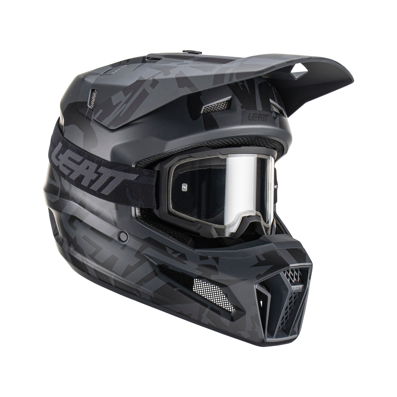 Мотошлем Leatt Moto 3.5 Helmet Kit (Stealth, L, 2023 (1023011153))