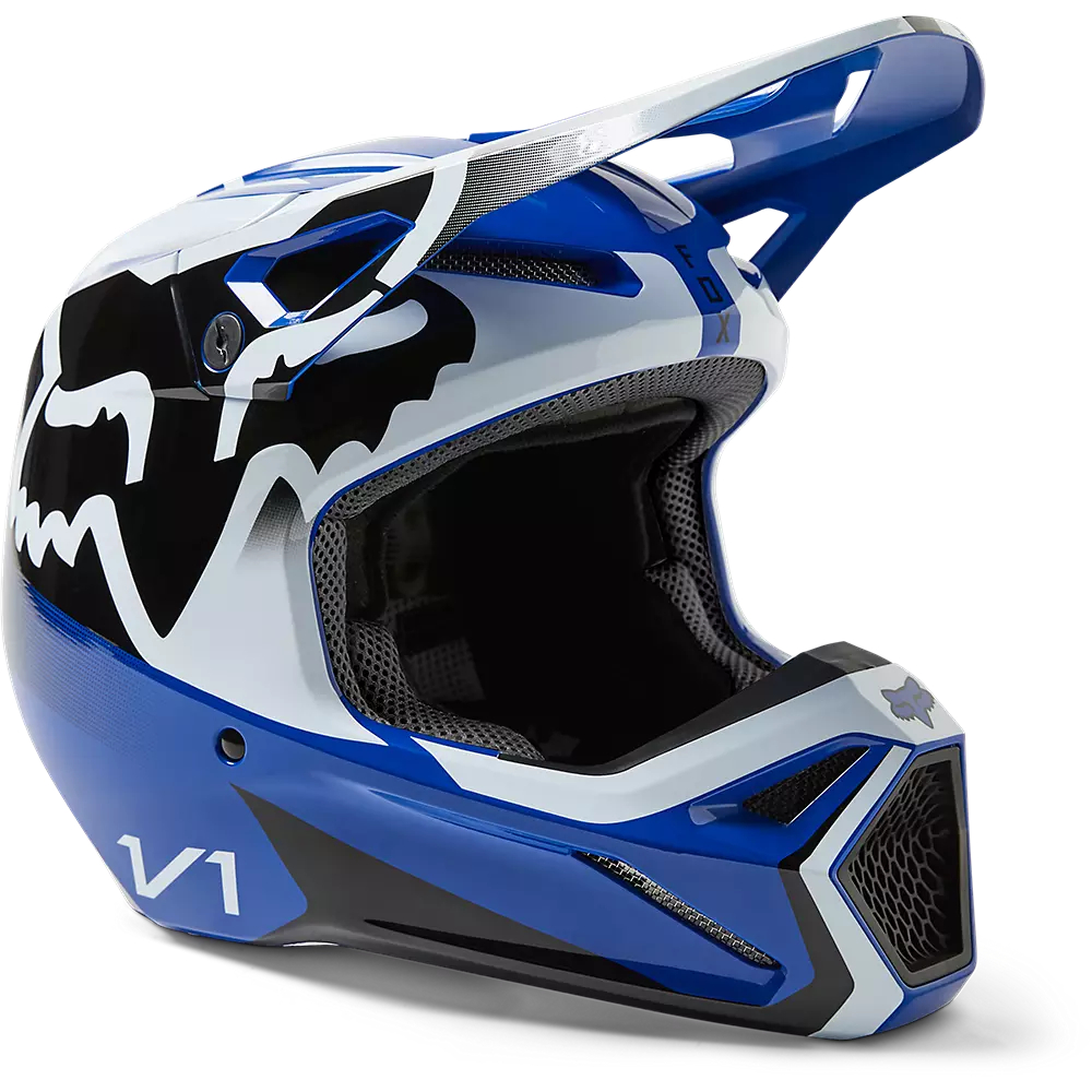 Мотошлем Fox V1 Leed Helmet (Blue, S, 2023 (29657-002-S))