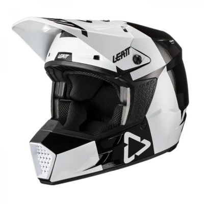 Мотошлем Leatt Moto 3.5 Helmet Black/White M 57-58cm