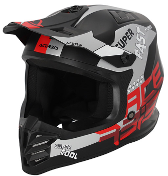 Шлем детский Acerbis PROFILE JUNIOR Black/Red, M (49-50)