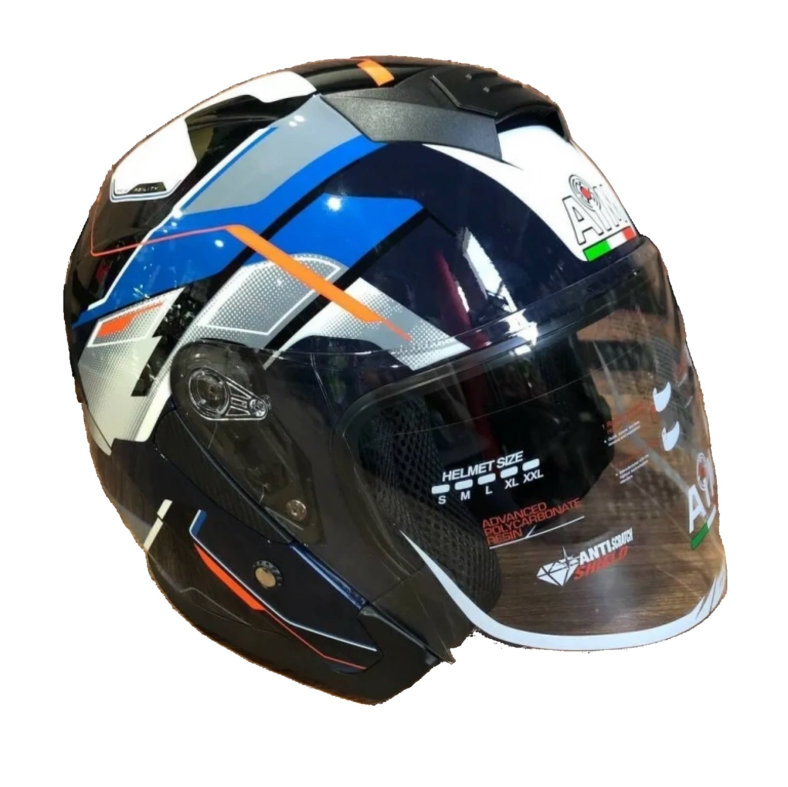 Шлем AiM JK526 Blue/Red/Black, XS