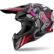 Мотошлем Airoh WRAAAP CYBER Red Matt, L